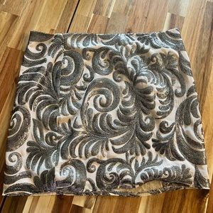 NWT 1 State Mini Skirt Sequined Medium